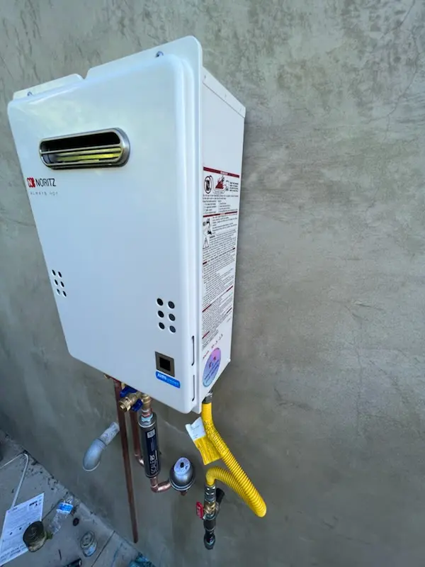 Tankless water heater installation for Bayview homes